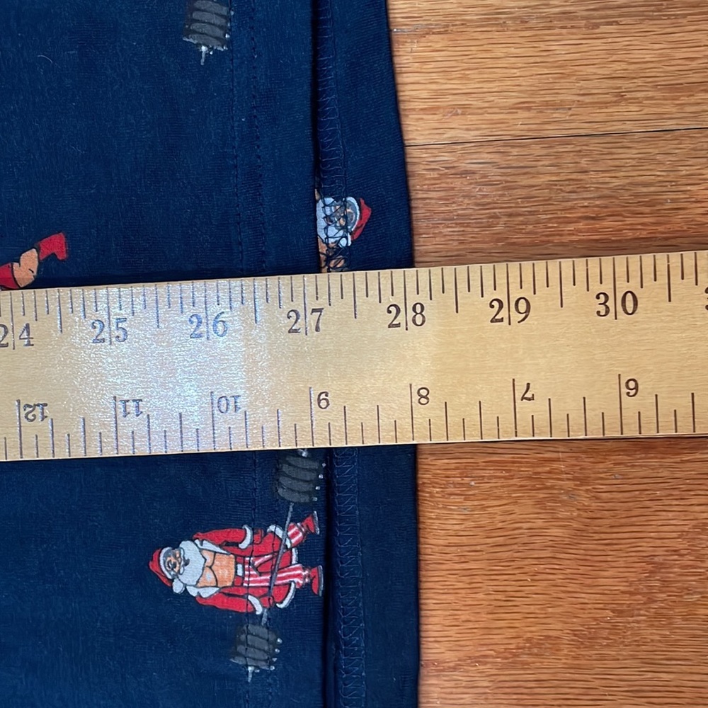 Denim and Flower Ricky Singh Santa Merry Fitness Shirt Size Large Short Sleeve - Picture 12 of 16